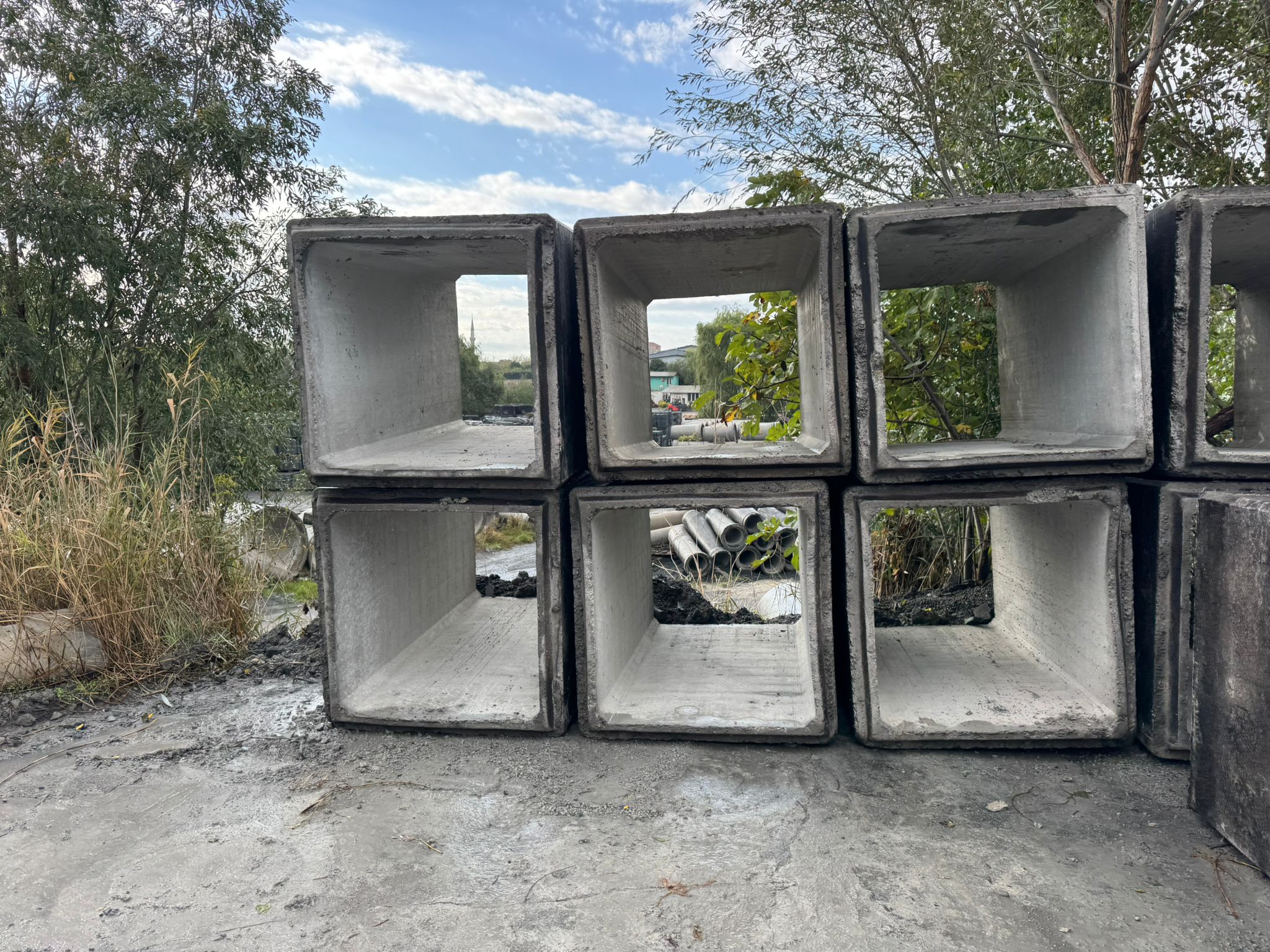 prefabrik beton menfez